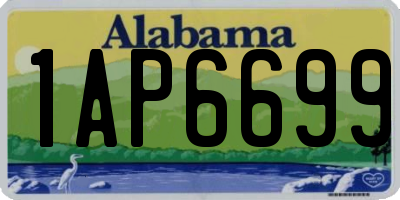 AL license plate 1AP6699