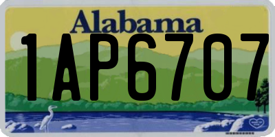 AL license plate 1AP6707