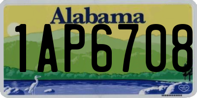 AL license plate 1AP6708