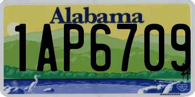 AL license plate 1AP6709