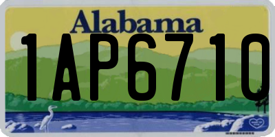 AL license plate 1AP6710
