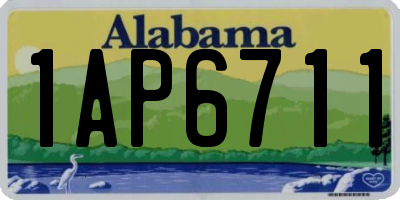 AL license plate 1AP6711