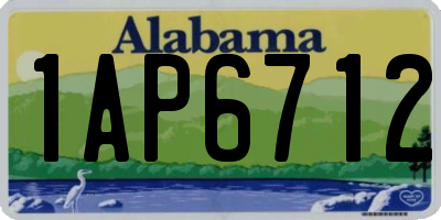AL license plate 1AP6712