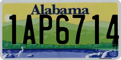AL license plate 1AP6714