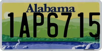 AL license plate 1AP6715