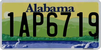 AL license plate 1AP6719