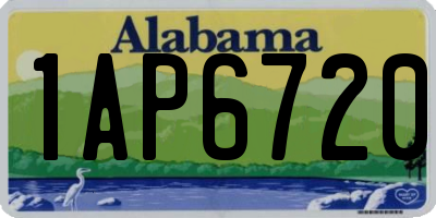 AL license plate 1AP6720