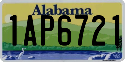 AL license plate 1AP6721