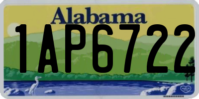 AL license plate 1AP6722