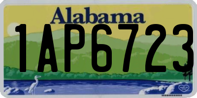AL license plate 1AP6723