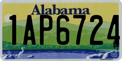 AL license plate 1AP6724