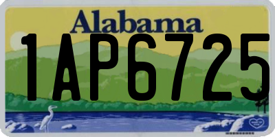 AL license plate 1AP6725