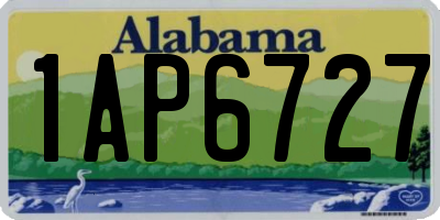 AL license plate 1AP6727