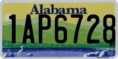 AL license plate 1AP6728