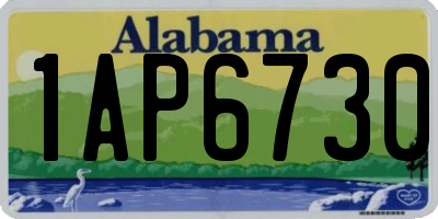 AL license plate 1AP6730