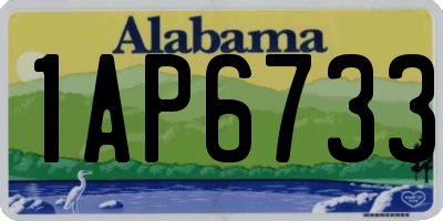 AL license plate 1AP6733