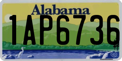 AL license plate 1AP6736