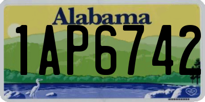AL license plate 1AP6742