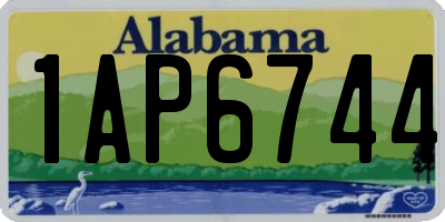 AL license plate 1AP6744