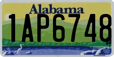 AL license plate 1AP6748