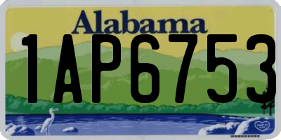AL license plate 1AP6753