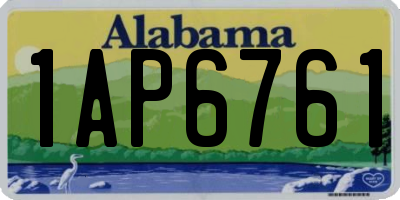 AL license plate 1AP6761