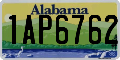 AL license plate 1AP6762