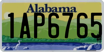AL license plate 1AP6765