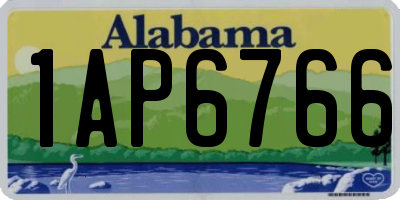 AL license plate 1AP6766
