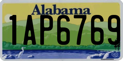 AL license plate 1AP6769