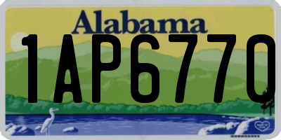 AL license plate 1AP6770
