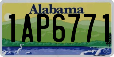 AL license plate 1AP6771