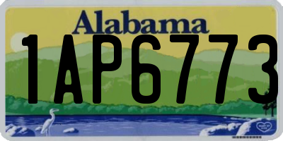 AL license plate 1AP6773