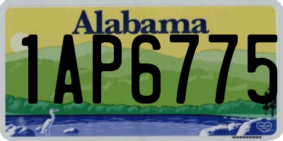 AL license plate 1AP6775