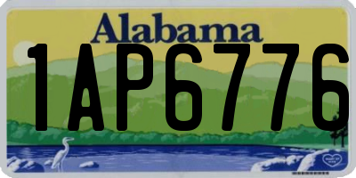 AL license plate 1AP6776