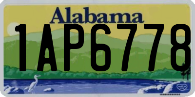 AL license plate 1AP6778