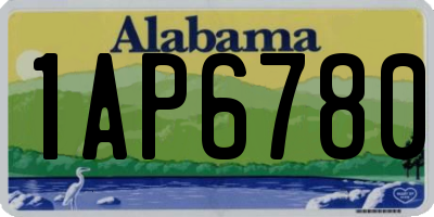 AL license plate 1AP6780