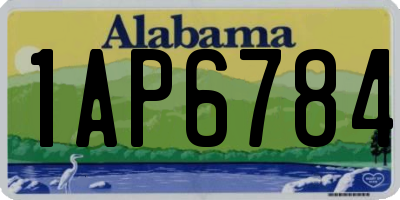 AL license plate 1AP6784