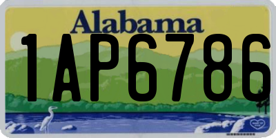 AL license plate 1AP6786