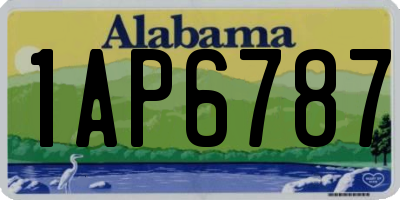 AL license plate 1AP6787