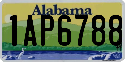AL license plate 1AP6788