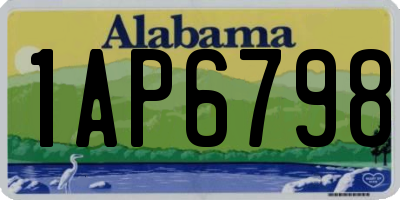 AL license plate 1AP6798