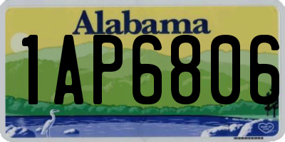 AL license plate 1AP6806