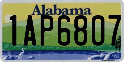 AL license plate 1AP6807
