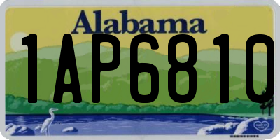 AL license plate 1AP6810