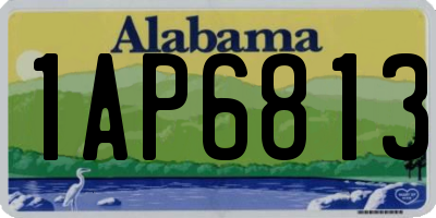 AL license plate 1AP6813