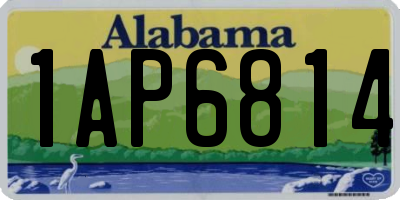 AL license plate 1AP6814