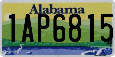 AL license plate 1AP6815