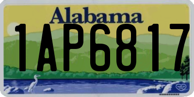 AL license plate 1AP6817