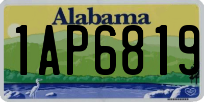 AL license plate 1AP6819